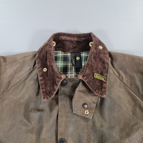 Barbour A98 Solway Zipper Jacket Olive Green 36 Waxed Cotton 80s - Picture 16 of 19