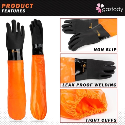 Heavy-Duty Chemical Resistant Gloves - Waterproof & Reusable - Sizes S-XXL - Bild 5 von 11