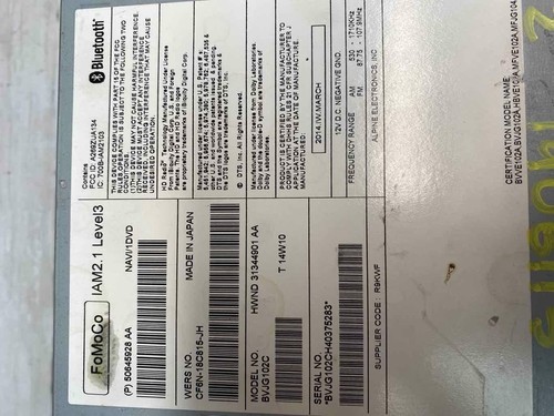 Land Rover LR2 radio am fm 2013 2014 2015 radio receiver assy OEM 50645928AA - Picture 4 of 5