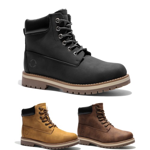 Men's Classic Motorcycle Winter Snow Boots Outdoor Comfortable Casual Shoes