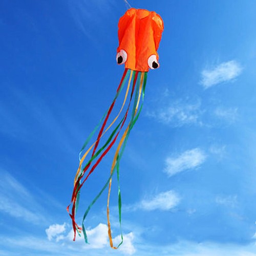 3D Soft Octopus Kite Windsock 4M Soft Kite Children Toys Outdoor Cartoon Animal - Picture 15 of 18