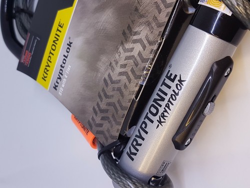 Kryptonite KryptoLok Standard U Lock with Kryptoflex Cable SOLD SECURE GOLD - Picture 10 of 12