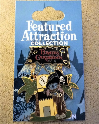 2008 Disney PIRATEN DER KARIBIK Featured Attraction STITCH Pin LE 3000 - Bild 1 von 3