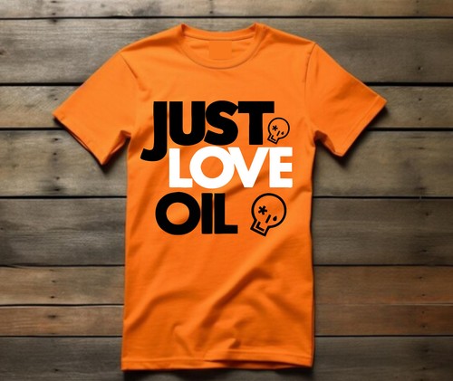 JUST LOVE OIL T-Shirt, Anti Just Stop Oil Shirt, Greta Thunberg Joke Unisex Tee - Picture 3 of 4
