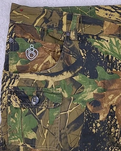 Eight 732 Realistic Camo Cargo Pants Stash Pockets 8732 Young Jeezy 44 X 32  - Picture 7 of 24