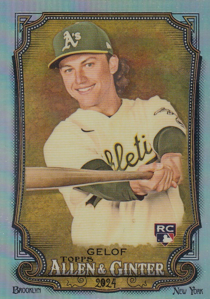 ZACK GELOF TOPPS ALLEN & GINTER CHROME REFRACTOR RC A'S #82 2024 24