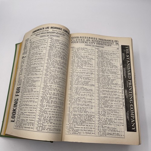 Caron’s Louisville Kentucky Telephone Directory 1932 Ads Massive Book Genealogy - Picture 8 of 12