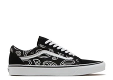 Vans Old Skool Peace Paisley Black/White Adult Sizes Sneakers Skate Shoes