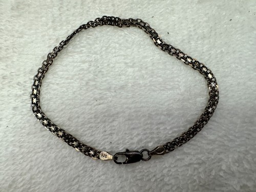 Sterlingsilber 925 Dreifachseil 7,5" Armband Made in Italy 3 Gramm - Bild 4 von 4