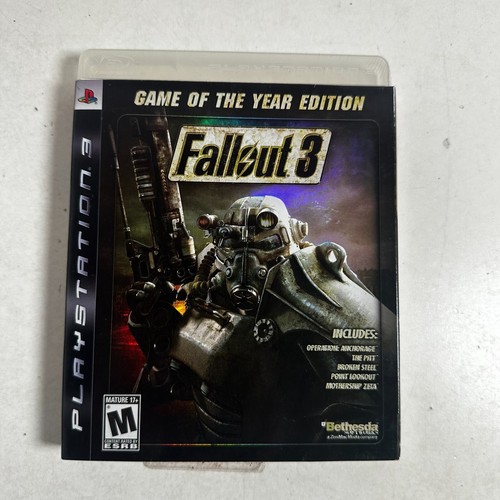 Fallout 3 Game of The Year Edition (PlayStation 3, 2009) Compilation Video Game - Picture 1 of 13