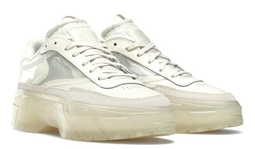 Reebok Club C Cardi B Chalk Clear Womens Size 6.5W Platform Sneakers H01012 New - Picture 3 of 6