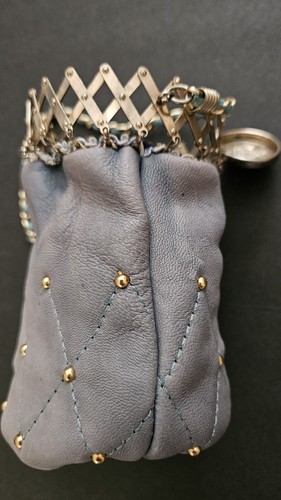 VINTAGE SCHÖNE LEDER FLASCHENTASCHE ERWEITERBAR ARMBAND GELDBÖRSE - Bild 9 von 14