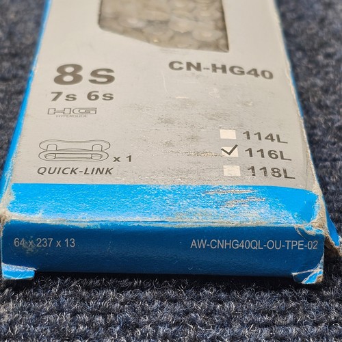 Shimano CN-HG40: MTB 6/7/8 Speed Chain Mountain Road Bike Bicycle 116L - Picture 7 of 8