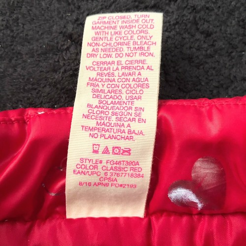 SZ M GIRL’S FADED GLORY HEARTS PUFFER VEST - Picture 4 of 4