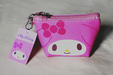 NEW My Melody Face Sanrio Japan Pink Triangle Mini Pouch Purse 4.5 x 2.75 x 2"