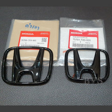 2x HONDA LOGO GLOSSY BLACK REAR EMBLEM BADGE FOR 2021-2023 HONDA CIVIC FE