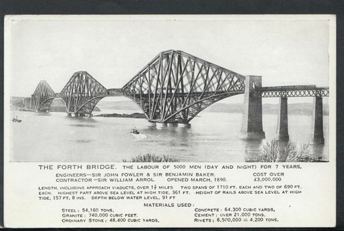 Scotland Postcard - The Forth Bridge, Firth of Forth RS18391