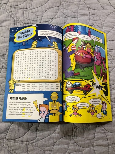 Libro de actividades McDonald's Fun Times 2003 edición #1 Future Time Travel sin escribir - Imagen 2 de 3