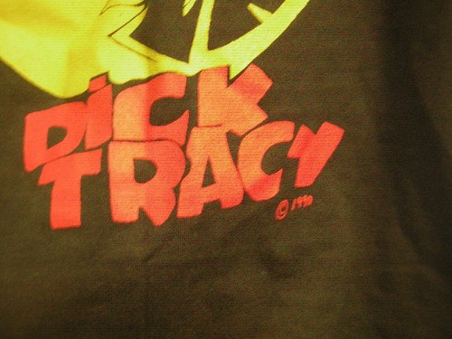 DICK TRACEY MOVIE T SHIRT 1990 VINTAGE SCREEN STARS WARREN BEATTY MEDIUM UNUSED - Picture 2 of 6