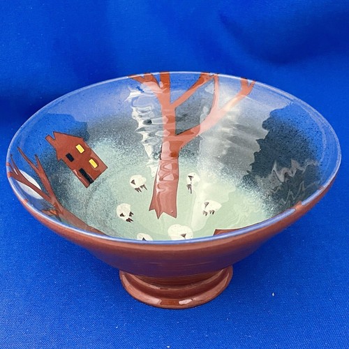Westcote Campana Ceramica Casale Ciotola Pecore Edifici Arte Ceramica - Foto 6 di 11