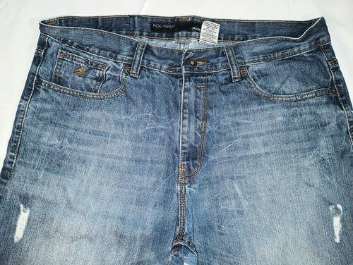 ROCAWEAR Distressed Jeans Original Fit Herren Größe 36/32 100% Baumwolle Denim - Bild 5 von 10