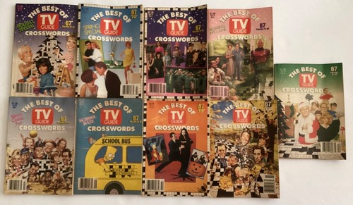 Vintage Collection of 9 Of The Best Of TV Guide Crosswords- Vol 3 / Vol 5