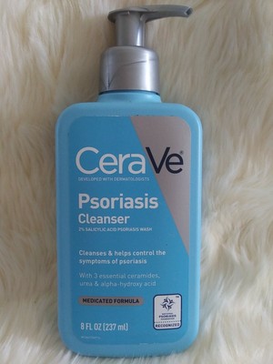 CeraVe Psoriasis Cleanser Medicated Skin Wash 8fl oz EXP. 03/2022