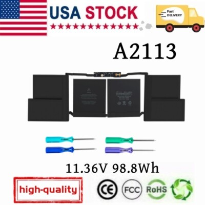 Replacement A2113 Battery for MacBook Pro 16 inch A2141 2019 2020