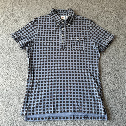 NUEVA Camisa Polo Uniqlo Para Hombres Gris Mediana Michael Bastian Preppy Informal Exterior - Imagen 2 de 10