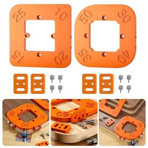 2Pcs Portable Radius Routing Templates for Accurate Edges Trimming and Shaping - Bild 4 von 8