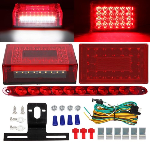 Kit de luces LED sumergibles para remolque EXERAUO de 6 pulgadas cerrado recto...