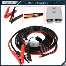 Booster Jumper Cables Heavy Duty 1 Gauge 1500 Amp 30 Ft With Quick Connect Plugs