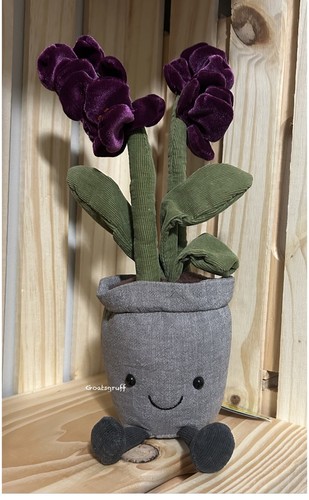 Jellycat Amuseable Purple Orchid Plush 12 Inches Original Hangtag Stuffed Animal - Picture 2 of 2