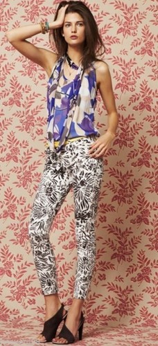 DVF CURRENT ELLIOTT DIANE VON FURSTENBERG Classic Skinny Jeans Floral Print 23-0 - Bild 3 von 3