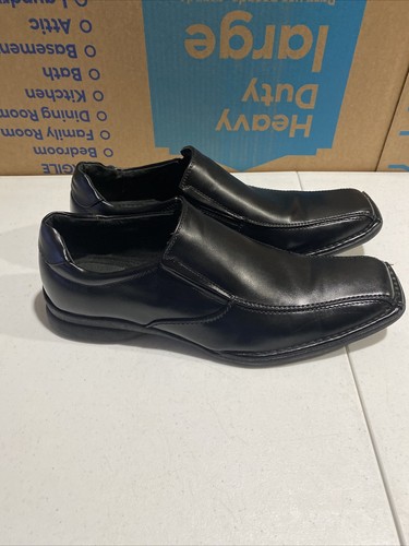 Dexter Micah Black Leather Slip On Dress Shoes Comfort Insole Classic Loafer 12