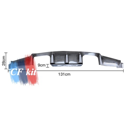 Carbon Fiber For 08-13 BMW E92 3 Series M3 Only V Style Rear Bumper Diffuser Lip - Imagen 5 de 8