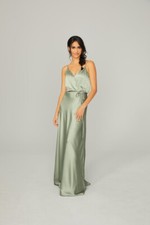 Mori Lee Bridesmaid, Social, Formal, Prom Dresses, size 10, Color Moss Green