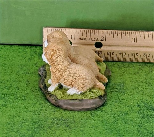 Four Puppies Miniature Statue Fairy Gnome Garden Indoor Display Top Collection - Bild 4 von 7