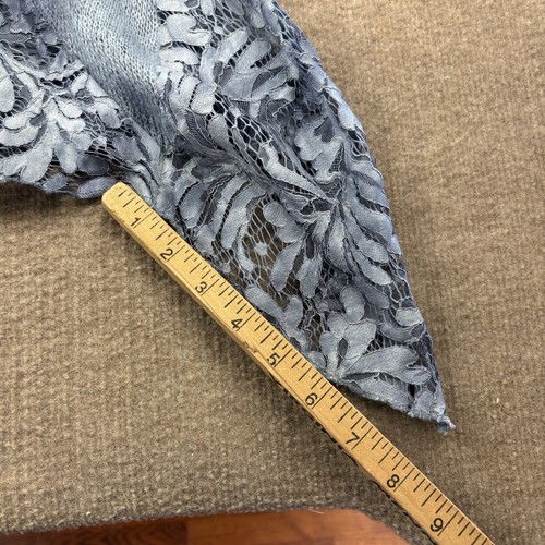 Belle France Tunic Top Sz XL Mohair Blend Lagenlook Lace Shark Bite Lined Italy - Picture 6 of 11