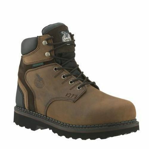 Georgia Hombre Brookville Puntera de Acero Impermeable de Trabajo botas marróns Georgia Hombre Brookville Puntera de Acero Impermeable de Trabajo botas marróns