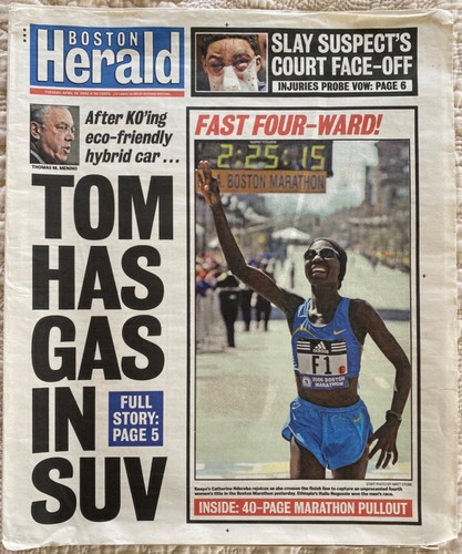 2005 Boston Marathon results newspapers Globe Herald Metrowest Hopkinton - Picture 2 of 11