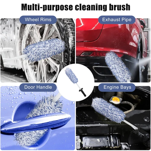 17" Car Wheel Brush Rims Tire Seat Engine Wash Cleaning Auto Detailing Tool - Bild 8 von 8