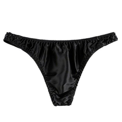 Herren Glänzend 100 % Seide Satin G-String Tangas Unterwäsche Beutel Höschen Bikini Neu - Bild 17 von 23