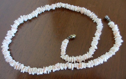 Collar de coral vintage natural claro rosa 17" (43 cm) L - Imagen 4 de 8