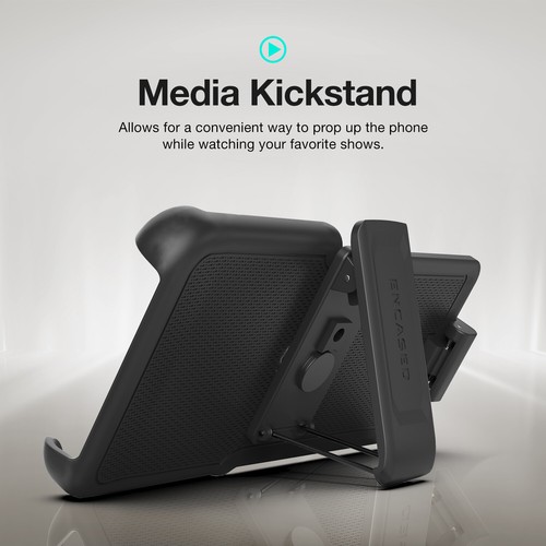 Gürtelclip Holster für Otterbox Commuter - Samsung Galaxy S24, Hülle nicht enthalten - Bild 6 von 6