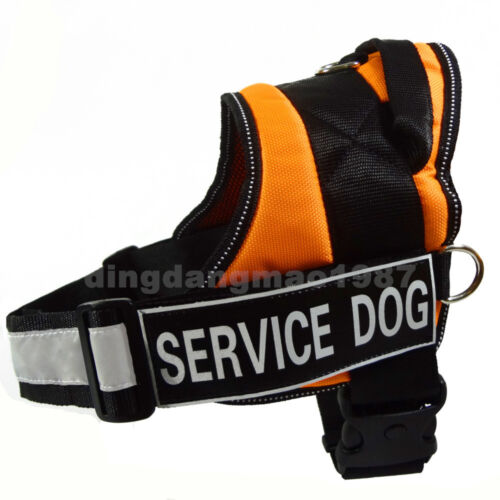 NEW Service Dog Vest Harness REFLECTIVE Safe Medium Large Training Therapy Vests
