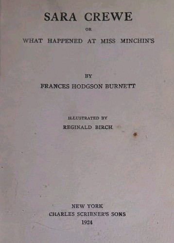 Antique Sara Crewe by Frances Burnett 1924 HC Book - Bild 2 von 6