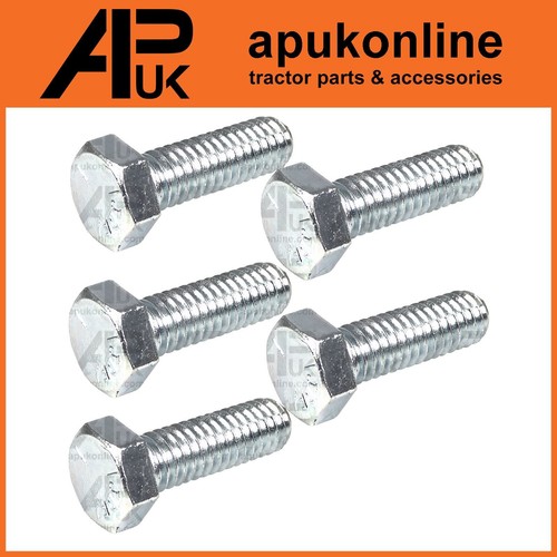 5x Hex Bolts 5/16" x 1" Setscrews for Massey Ferguson 375 390 250 265 Tractor - Picture 2 of 2
