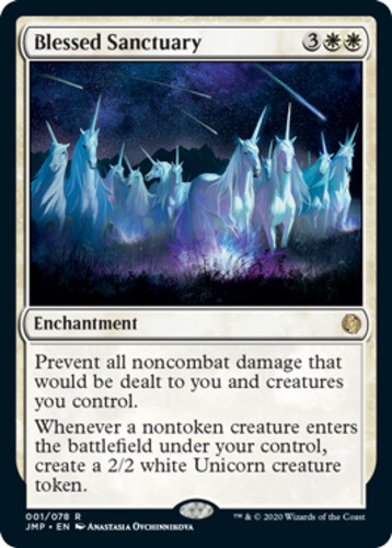 MTG - Blessed Sanctuary - Jumpstart - NM, English Magic FLAT RATE SHIP - Picture 1 of 1