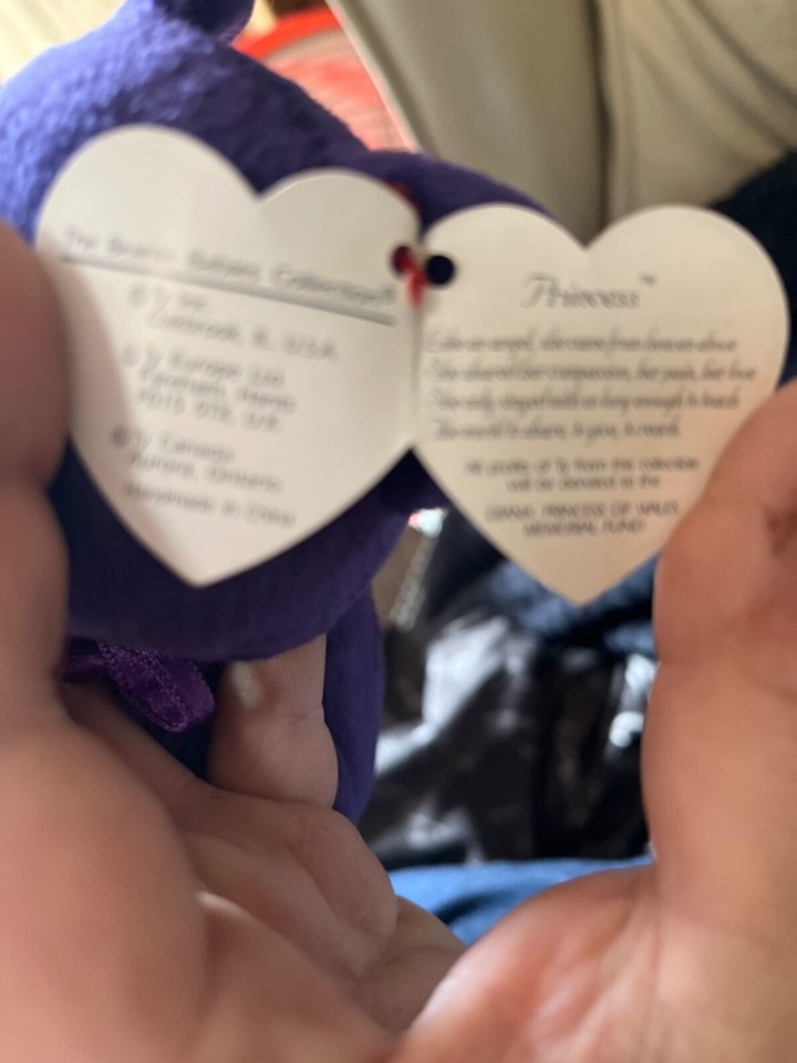 pincess diana ty baby mint with errors ty beanie Babies eBay